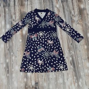 VGUC Tea Collection Masako wrap neck dress
